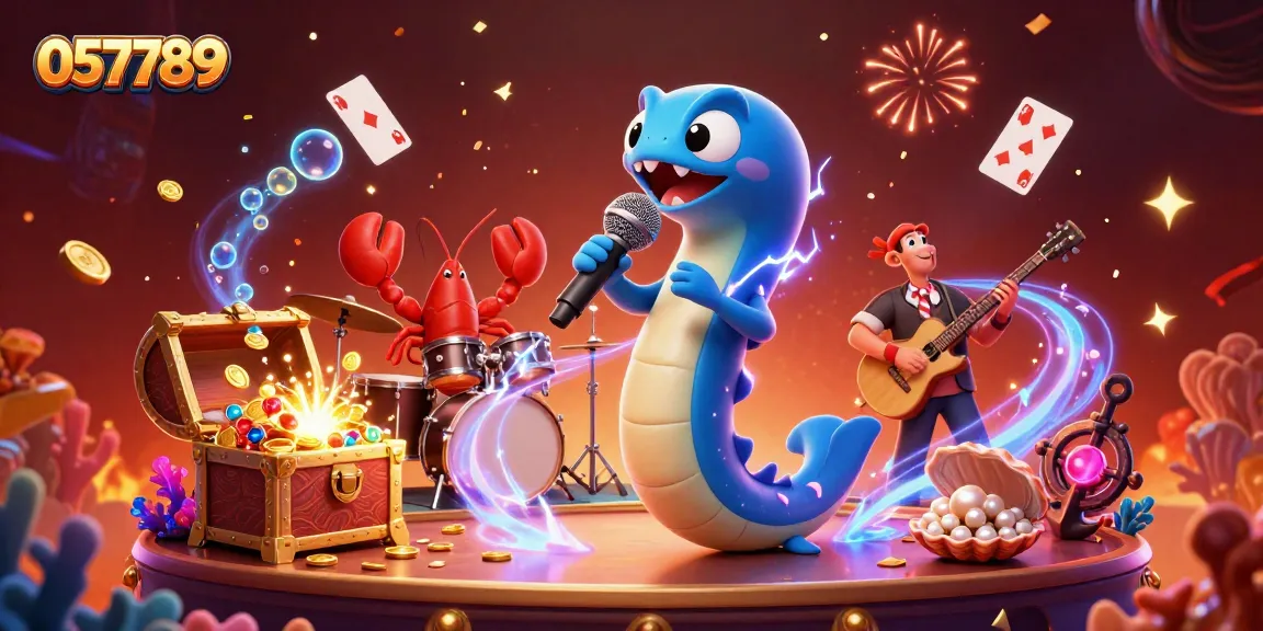 Experience thrilling gaming action at 057789 in an underwater casino with dazzling characters.
